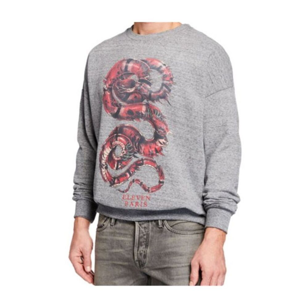 Elevenparis Mens Calao Snake Sweatshirt, NWT